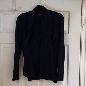 Navy blue long sleeve vest ( no buttons) super nice in medium knit- from RED